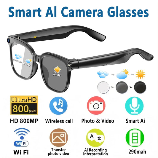 Giinova 8MP HD Camera Glasses With 1080p Video And Stabilization