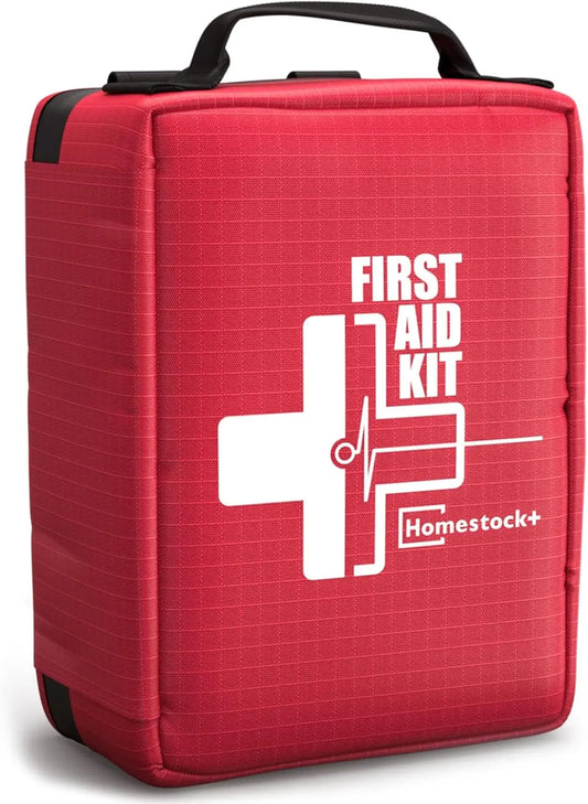 Trauma First Aid Kit With Labelled Compartments For Car Travel
