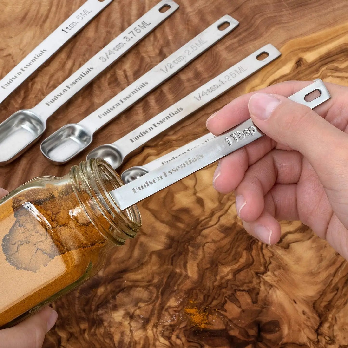Stainless Steel Measuring Cups And Spoons Set, 14-Piece
