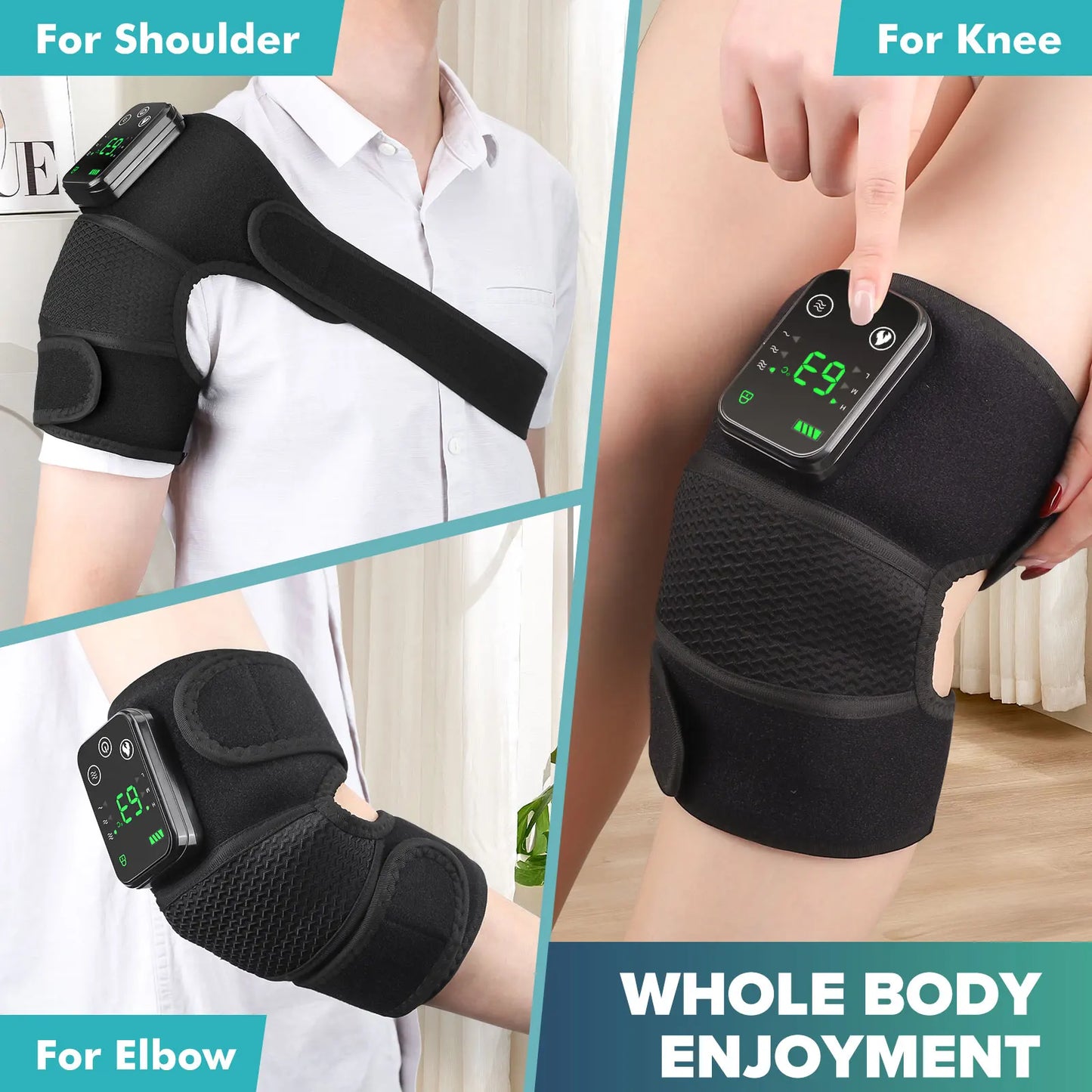Hailicare Knee Heating Massager With Vibration Therapy Arthritis Relief