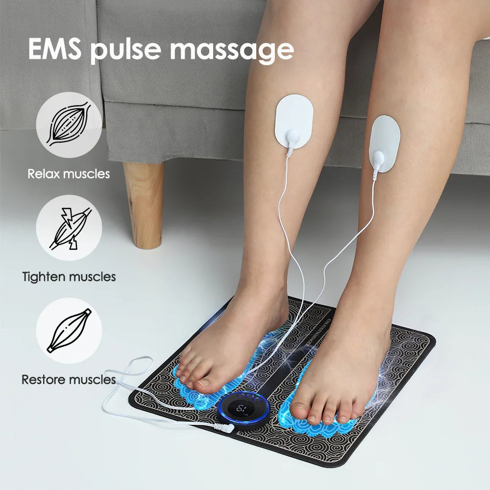 EMS Foot Massager Pad For Foot Pain Relief And Circulation