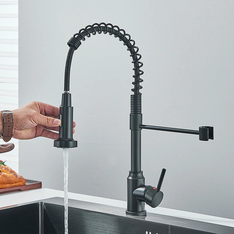 Rozin Pull Down Kitchen Faucet With Hot Cold Water