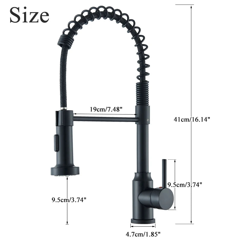 Rozin Pull Down Kitchen Faucet With Hot Cold Water