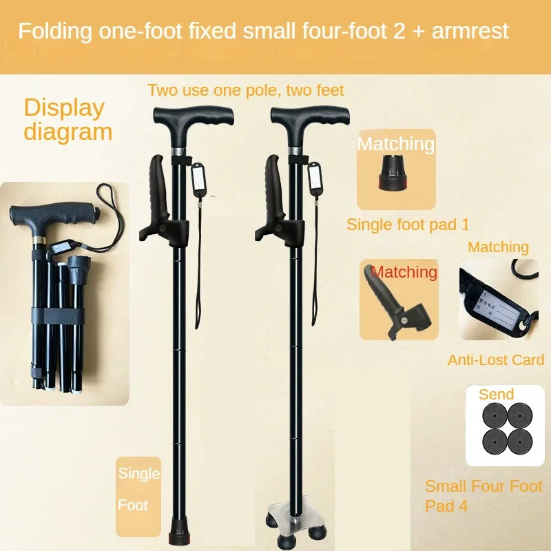 OIMG Outdoor Multifunction Telescopic Trekking Poles And Walking Cane
