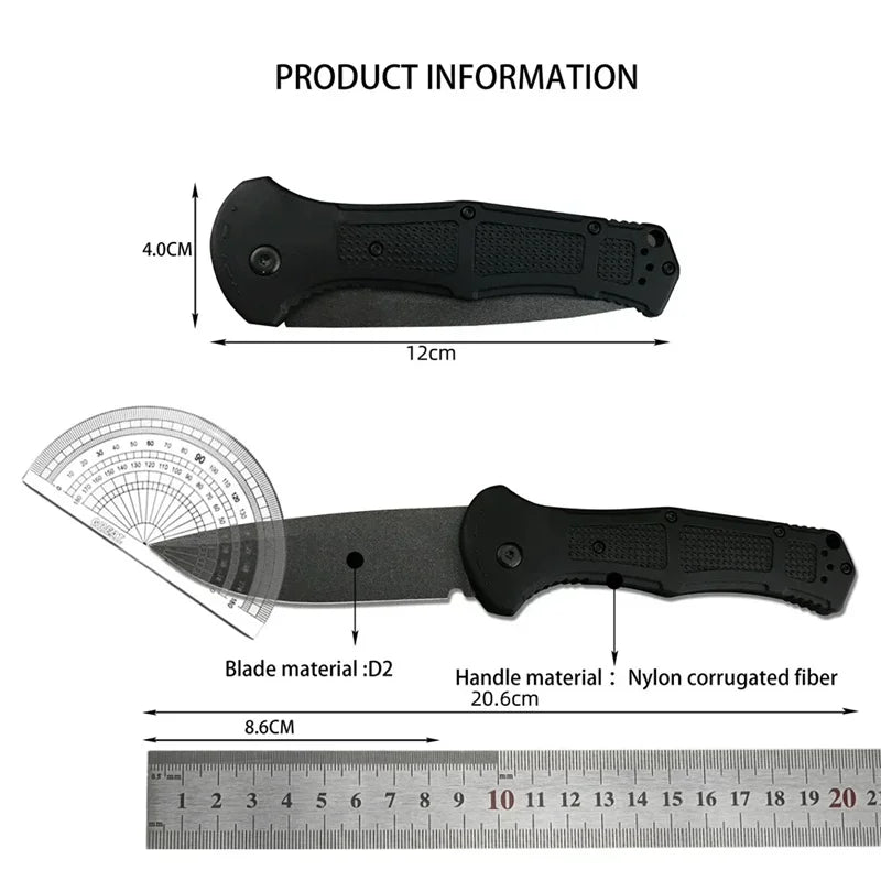 NONEDIY Folding Pocket Knife Drop Point Grivory Handle
