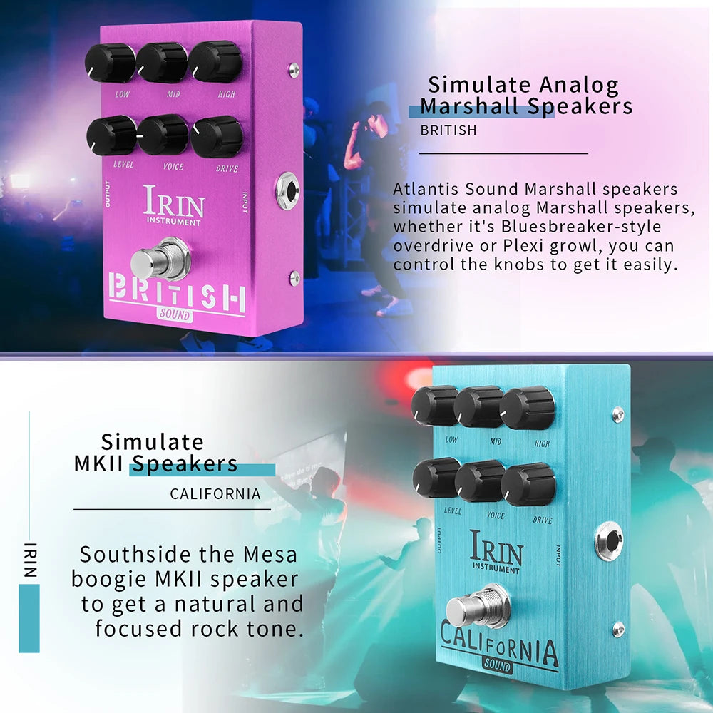 IRIN Guitar Effect Pedal Overdrive Distortion True Bypass