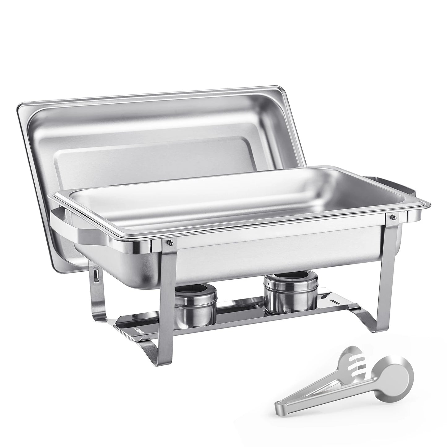SucceBuy Chafing Dish Buffet Set Stainless Steel Chafer With Pans