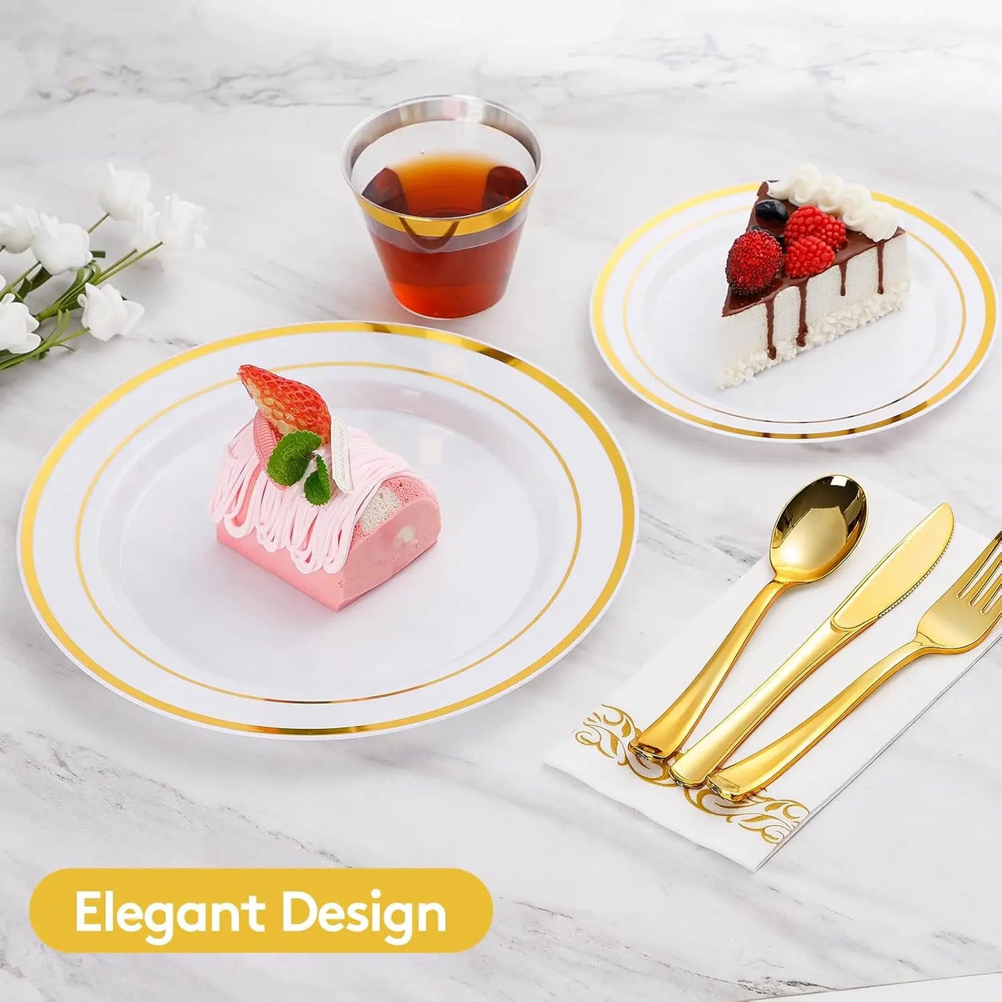 Disposable Dinnerware Set For Parties