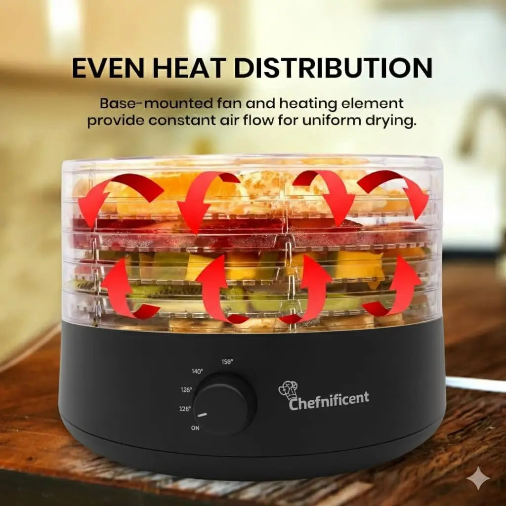 XMSJ DryMax Dehydrator 280 Five Tray Adjustable With Even Heat