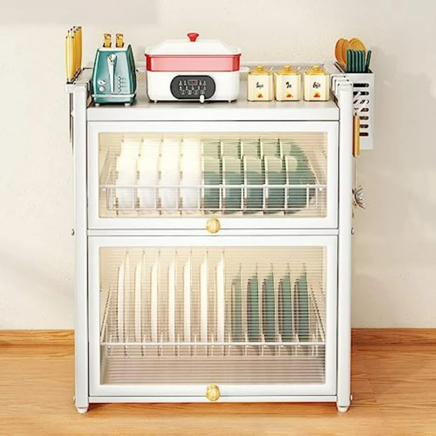 Stainless Steel Dish Drying Rack 2-Tier for Kitchen Counter
