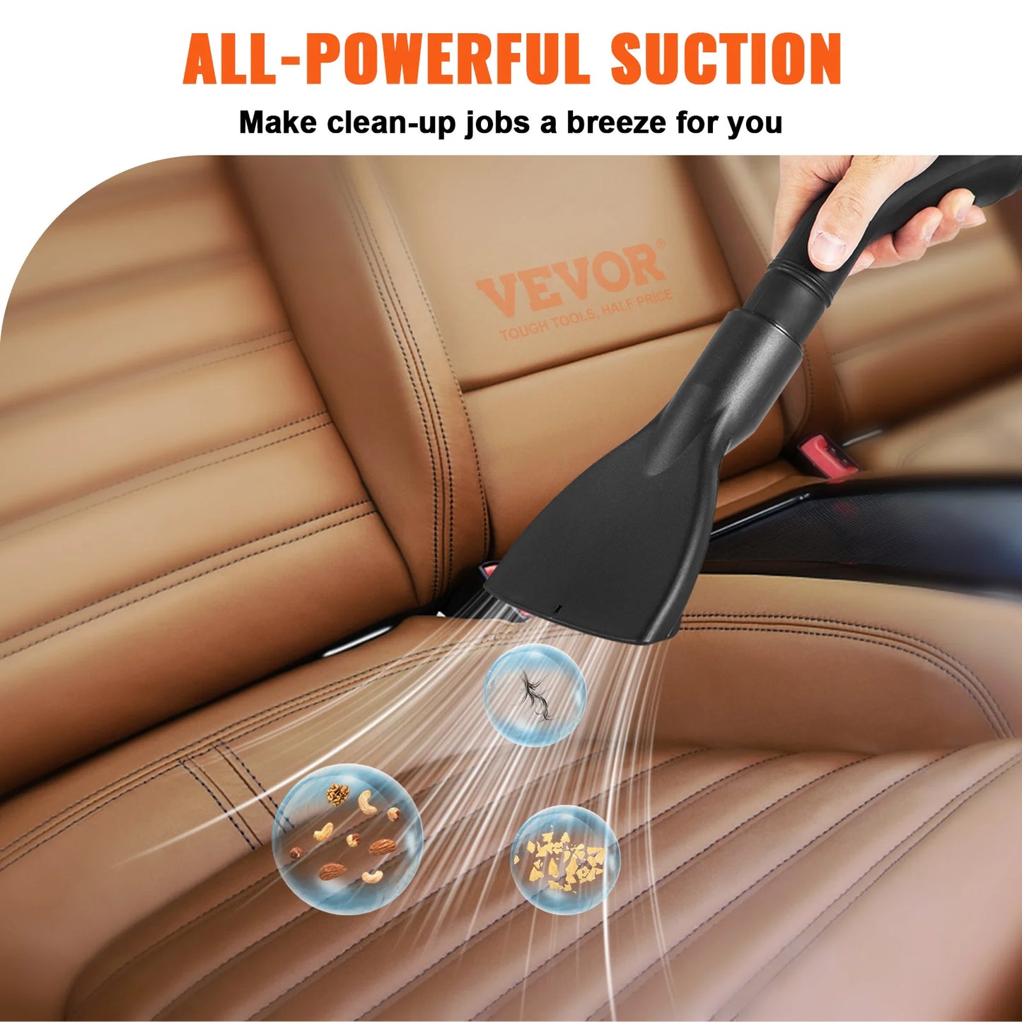 SucceBuy Wet Dry Vac Portable Shop Vacuum With Blowing Function