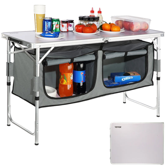 VEVOR Folding Camping Kitchen Table for Outdoor Use