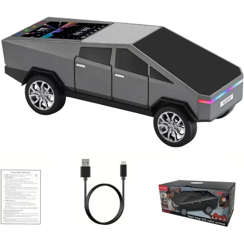 Bluetooth Truck Speaker HD Sound Portable Wireless FM Radio Mic