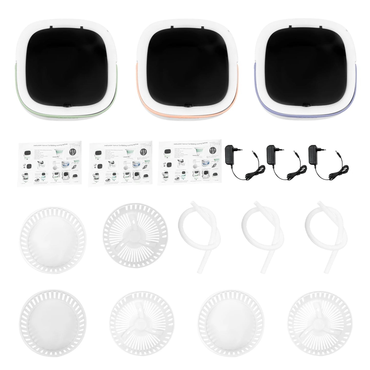 Mini Foldable Washing Machine Pure Copper Motor 3 Modes