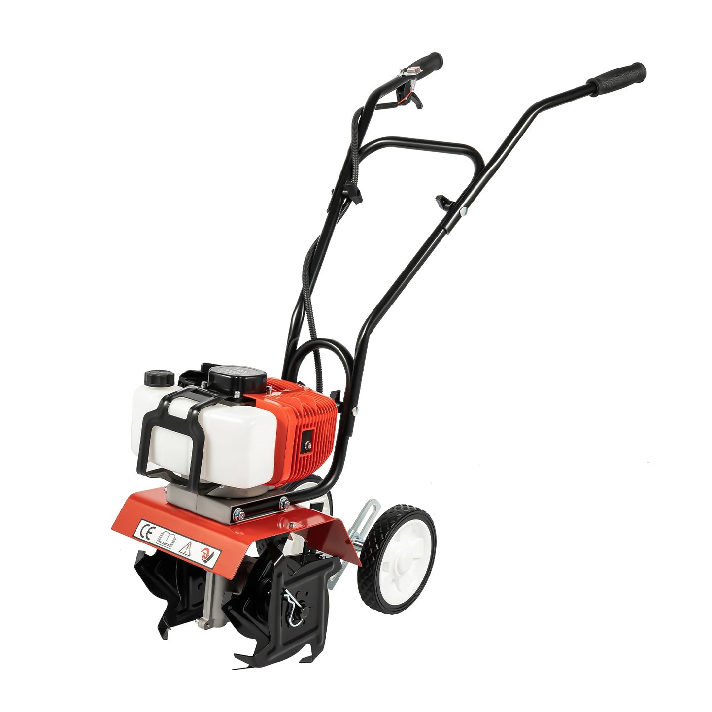 None 52cc 1700W Gas Powered Garden Tiller Cultivator Rototiller