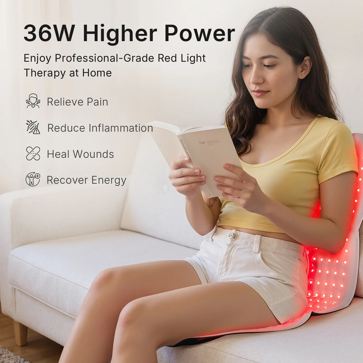 Hello Face Red Light Therapy Pad For Body Relaxation