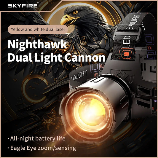 Skyfire Multifunctional Headlamp With 90 Degree Pivot And Sensor Modes