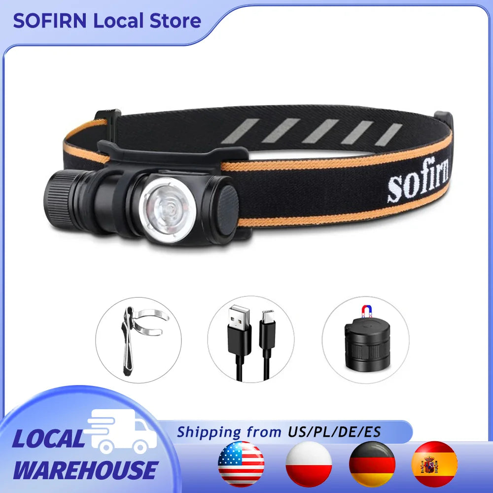 Sofirn HS10 USB C Rechargeable Headlamp 1100 Lumen TN3535 90CRI