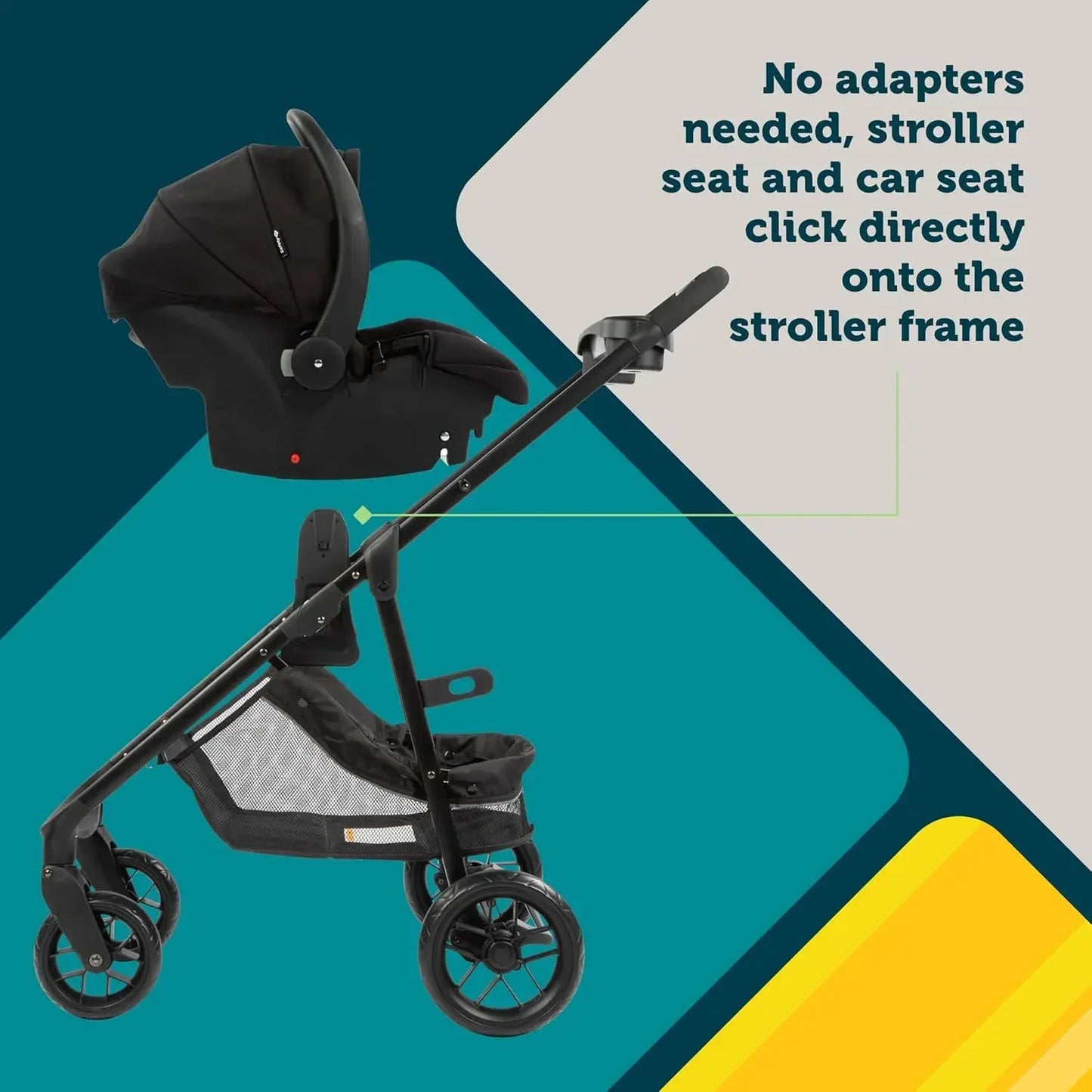8-in-1 Car Seat Stroller Travel System For Infants