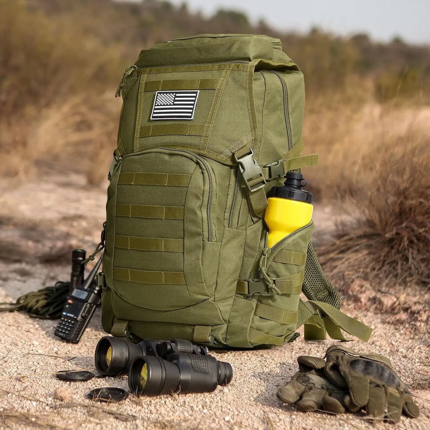 XMSJ Tactical Backpack With Molle System And Water Resistant