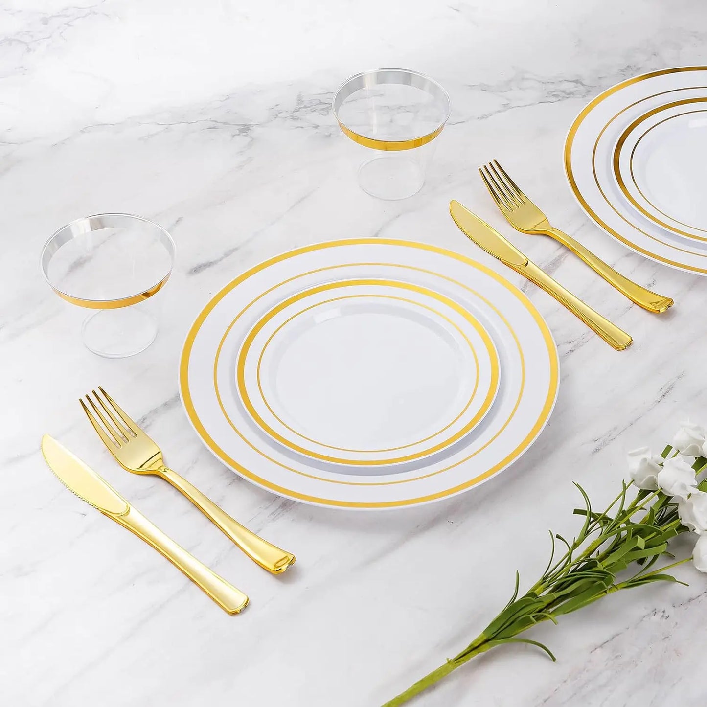 Disposable Dinnerware Set For Parties