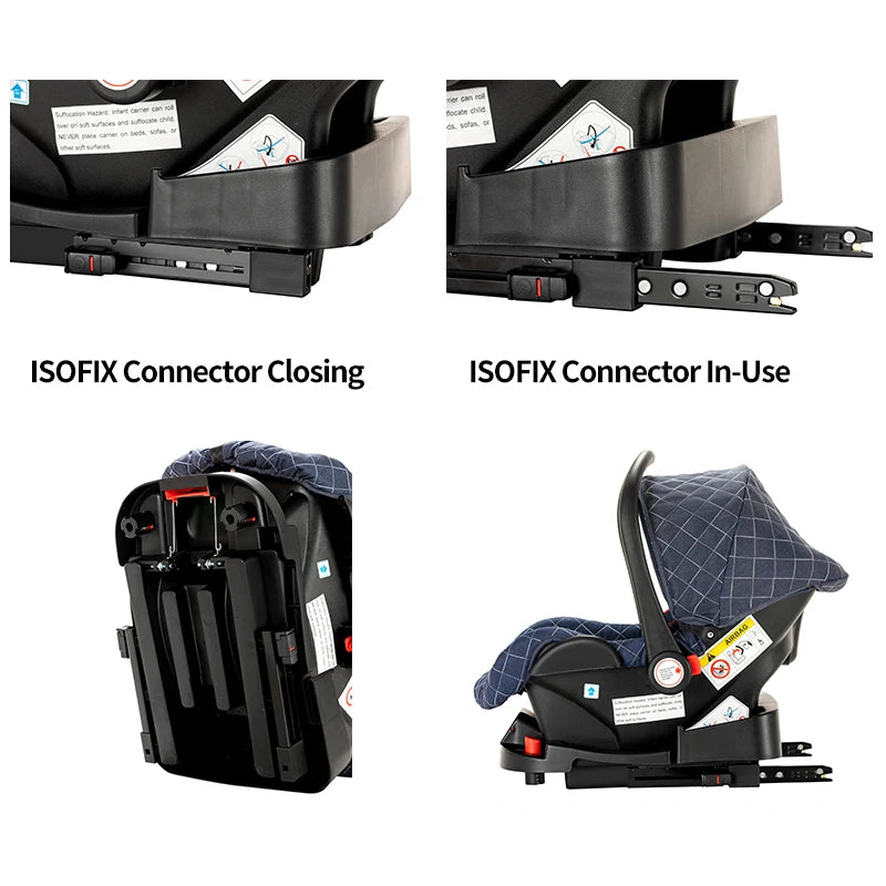High Landscape Three-in-One Baby Stroller With Reversible Seat