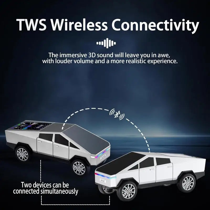 Bluetooth Truck Speaker HD Sound Portable Wireless FM Radio Mic