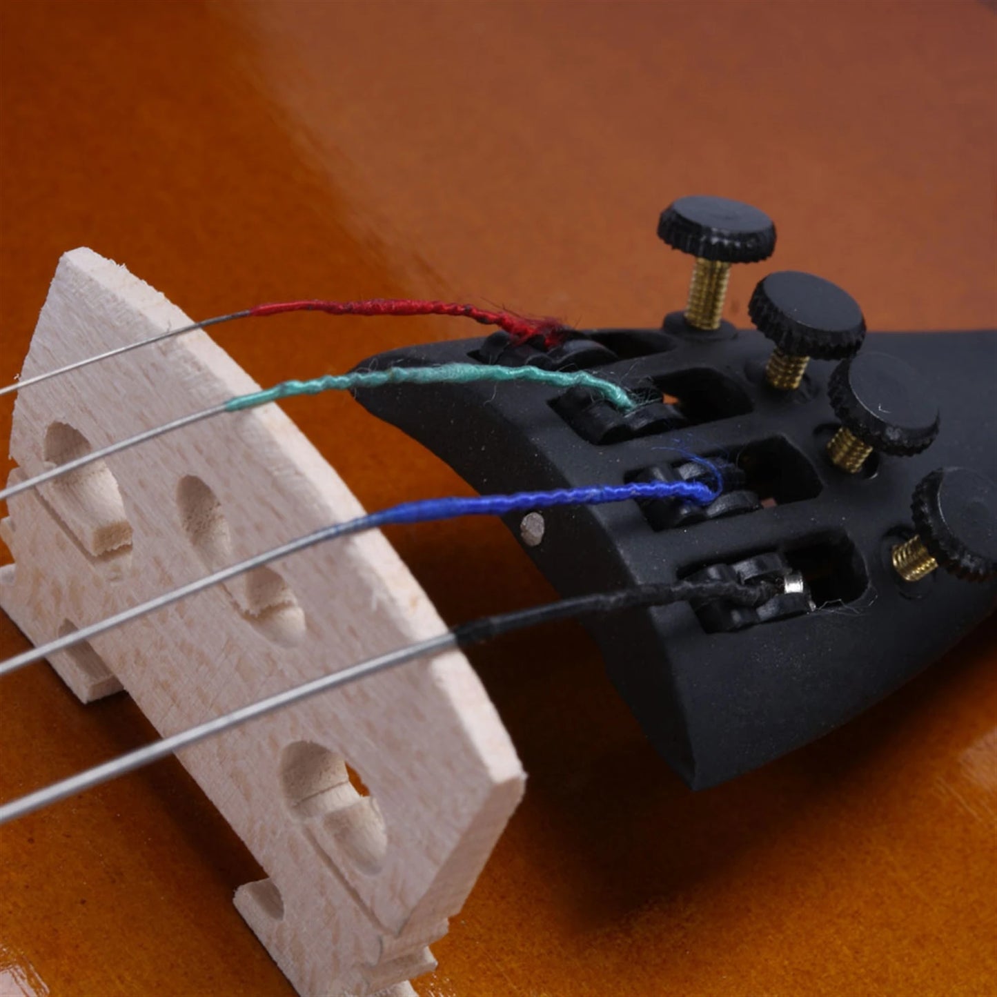 Acoustic Violin Case With Bow And Rosin Natural Finish