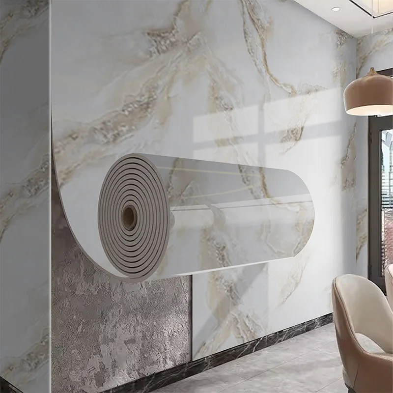 Marble Self-Adhesive PVC Wall Sticker for Living Room Decor