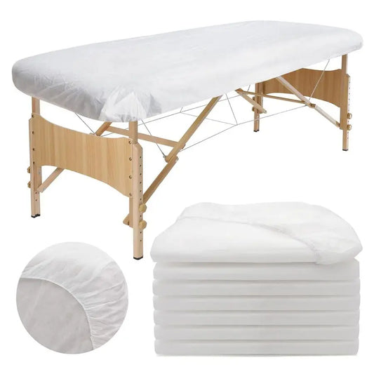 Disposable Fitted Massage Table Sheets, Elastic Massage Sheets, Breathable Spa Bed Cover,36 X 85 Inch