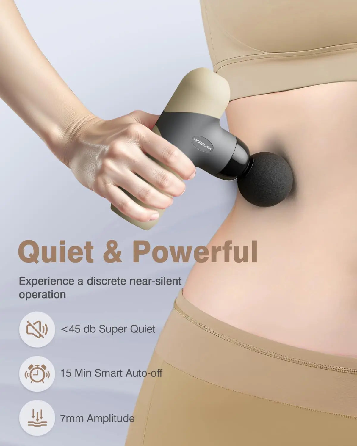 Portable Deep Tissue Massage Gun 6 Heads And Four Speeds