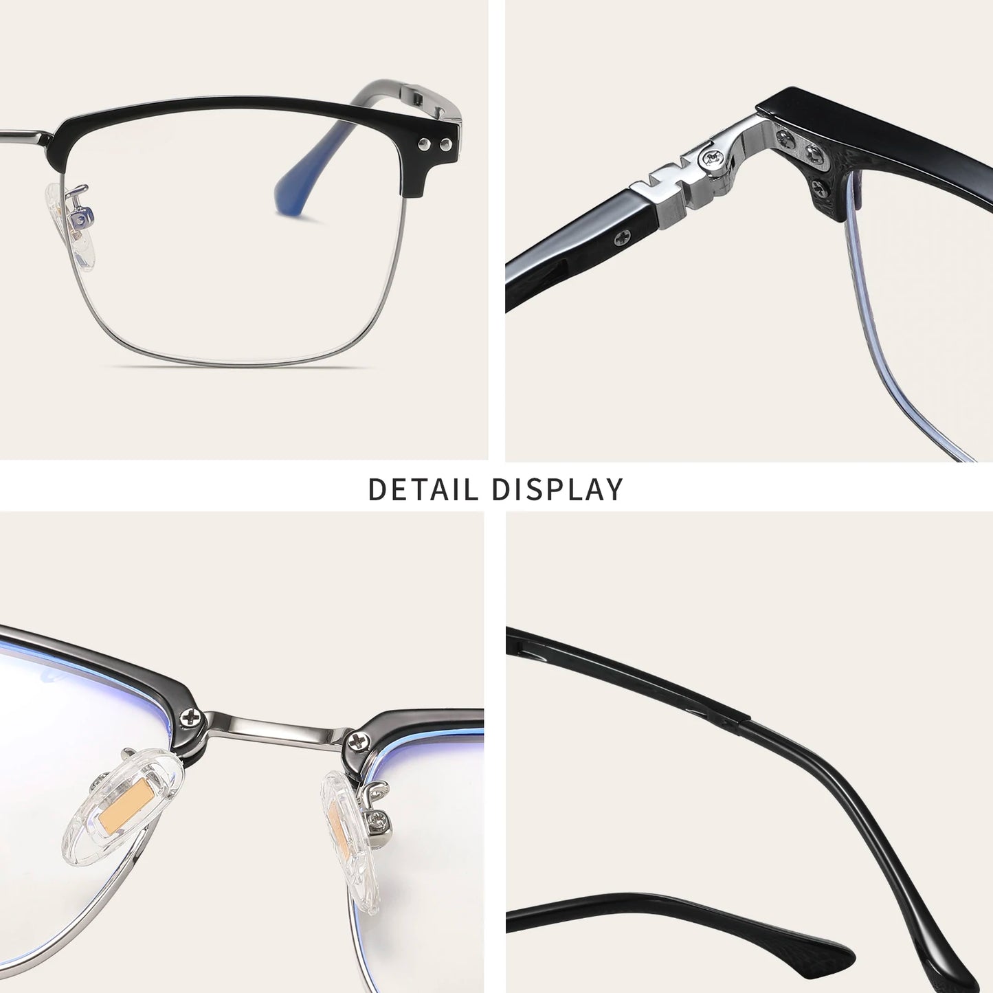 Blue Light Blocking Glasses Unisex Anti Eyestrain Computer Glasses