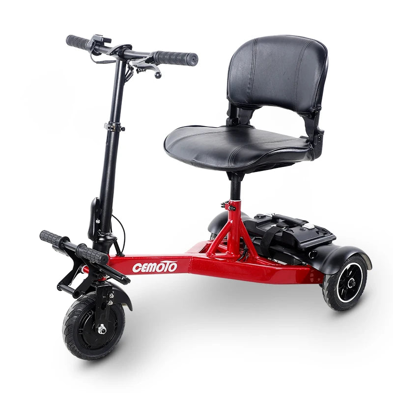 Aluminum Li battery 3-Wheel Foldable Scooter,Lightweight Li-ion E scooter,electric mobility scooter for elderly man or woman