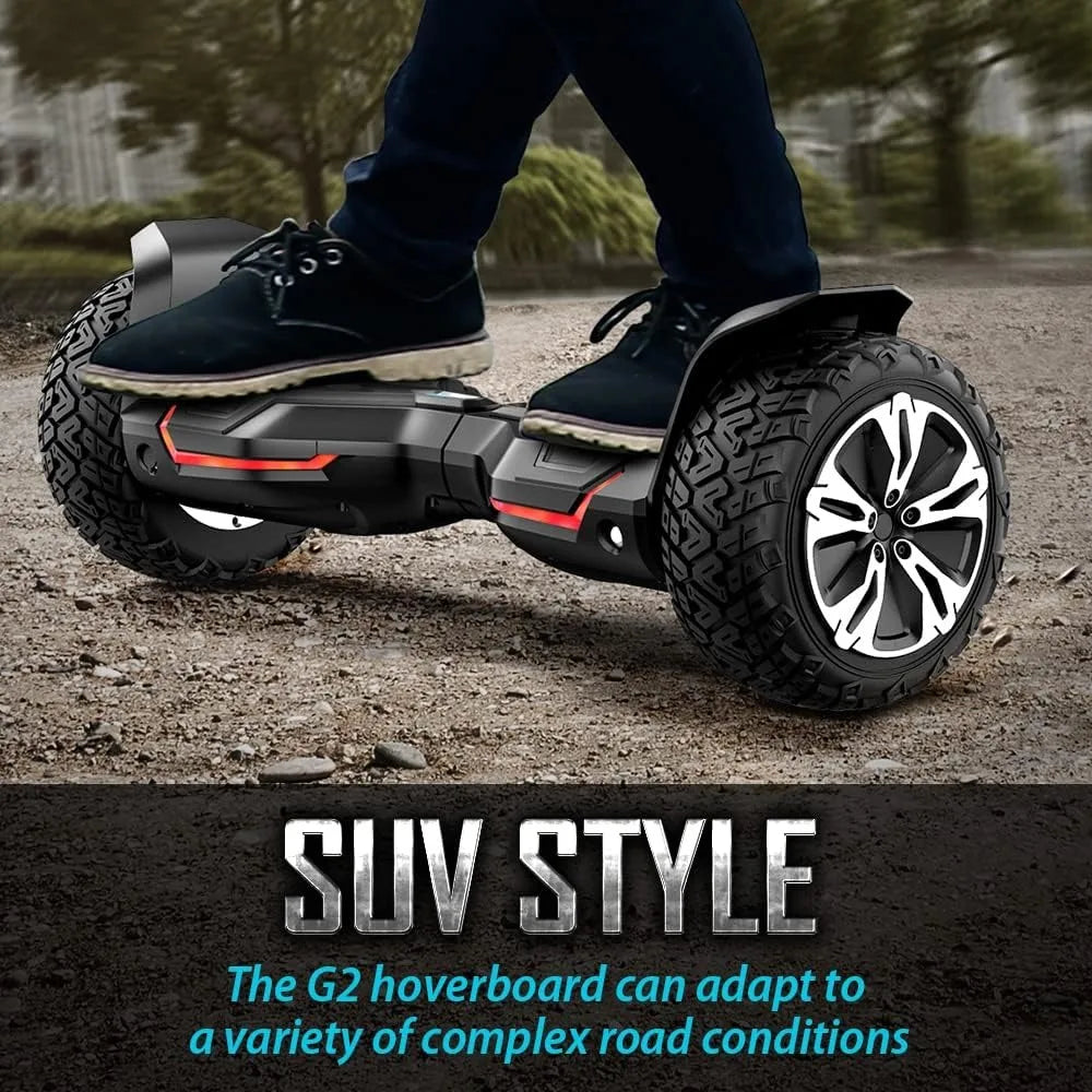 Warrior All Terrain Hoverboard With Bluetooth Speakers And LED Lights
