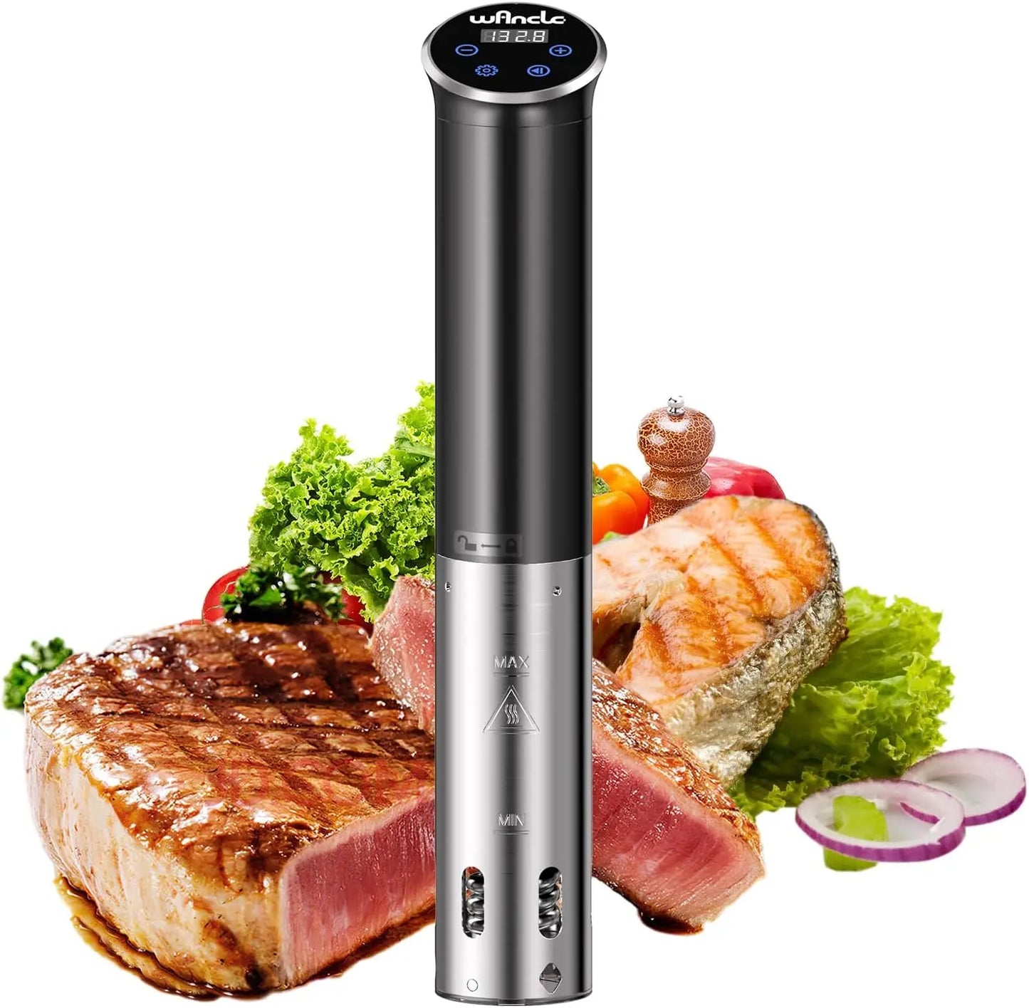 Sous Vide, 1100W Immersion Circulator, IPX7 Sous Vide Cooker, Small Space-Saving Design, Sous Vide Machines with Accurate