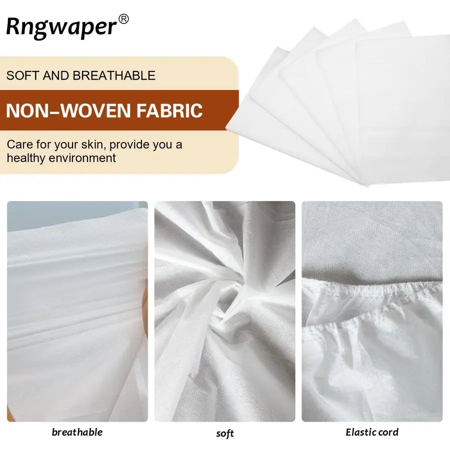 Disposable Fitted Massage Table Sheets, Elastic Massage Sheets, Breathable Spa Bed Cover,36 X 85 Inch