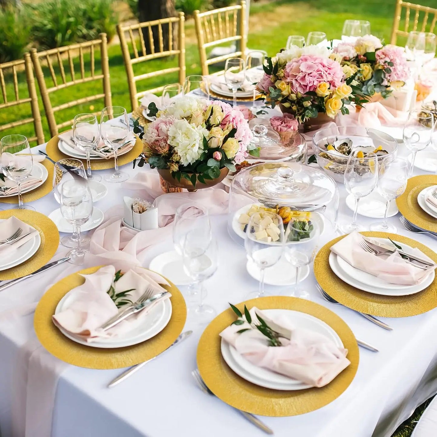 Charger Plates Set 100 Pieces for Weddings and Events
