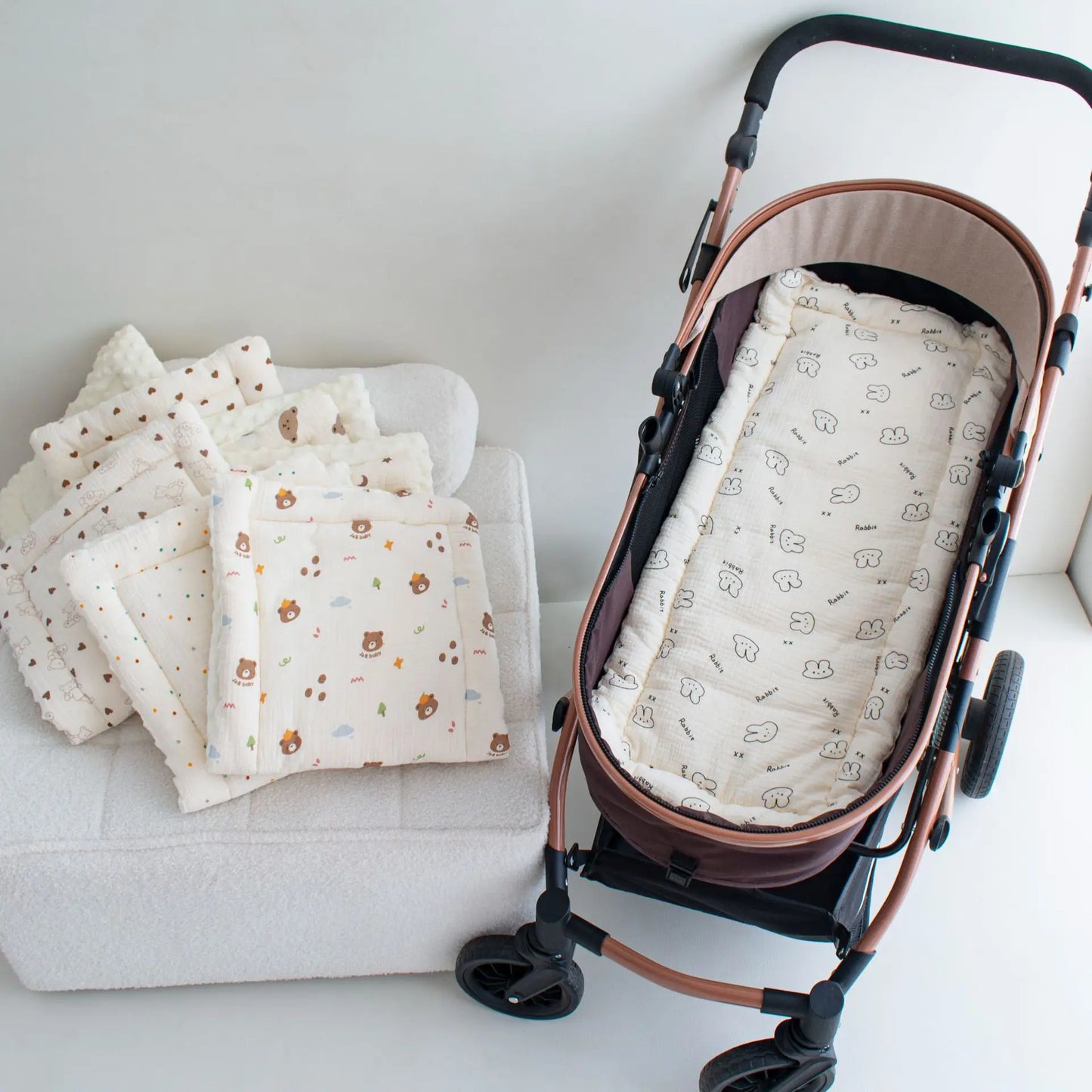 Baby Stroller Seat Cushion Soft Mattress Pushchair Car Mat