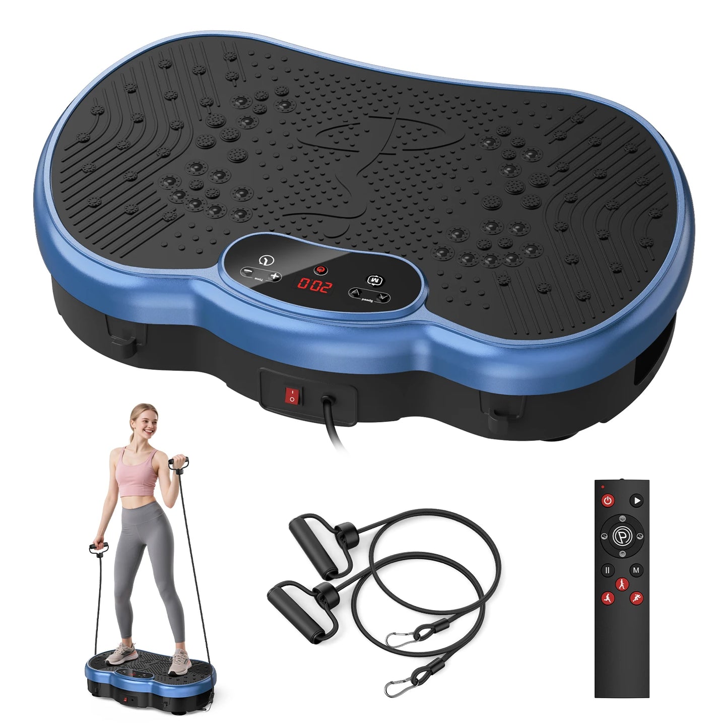 HTMM Fitness Vibration Plate Exercise Machine For Full Body Toning