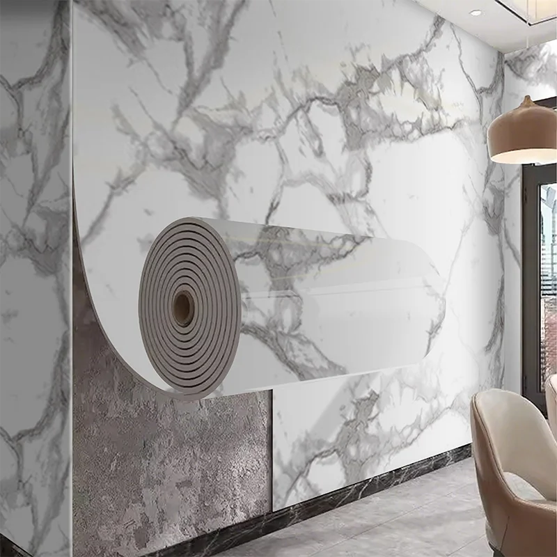 Marble Self-Adhesive PVC Wall Sticker for Living Room Decor