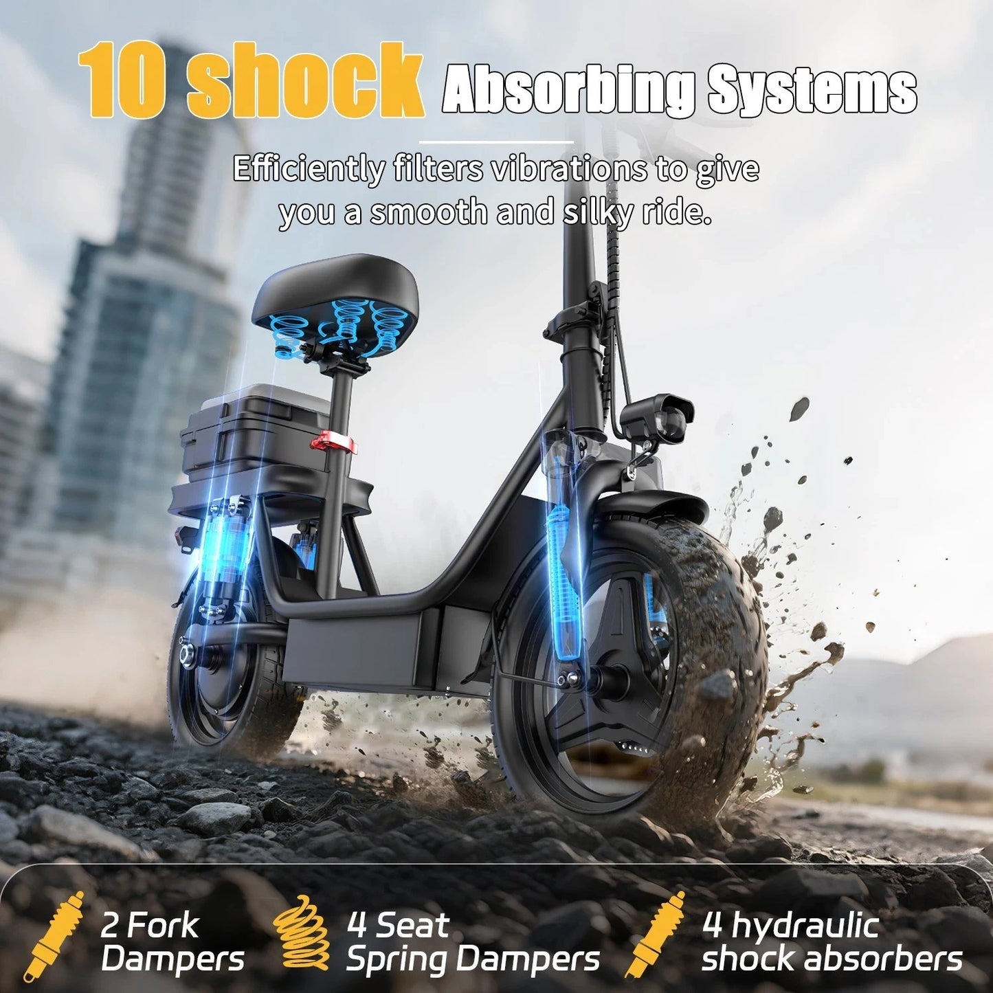 UPlee GQ8 Folding EBike For Adults With 250W Peak Motor