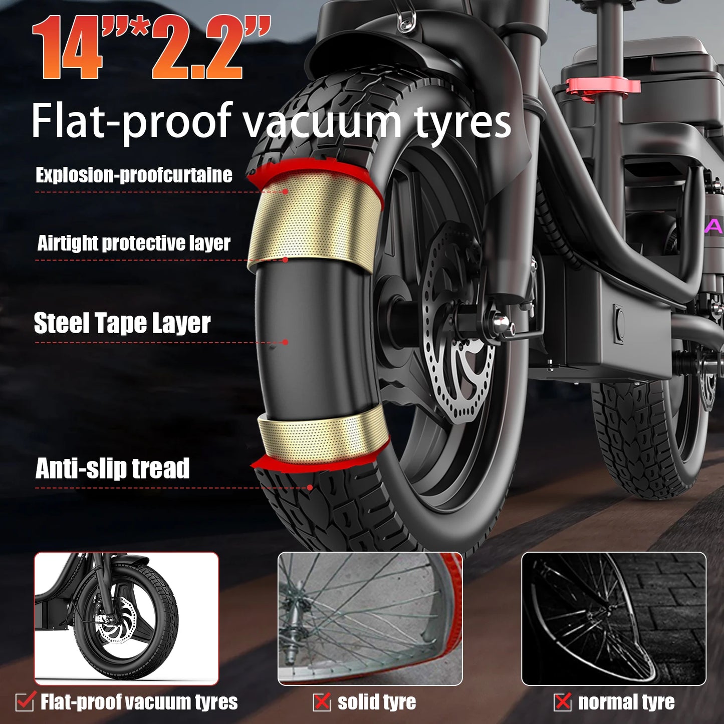 UPlee GQ8 48V 750W Peak Electric Scooter Foldable With Trunk