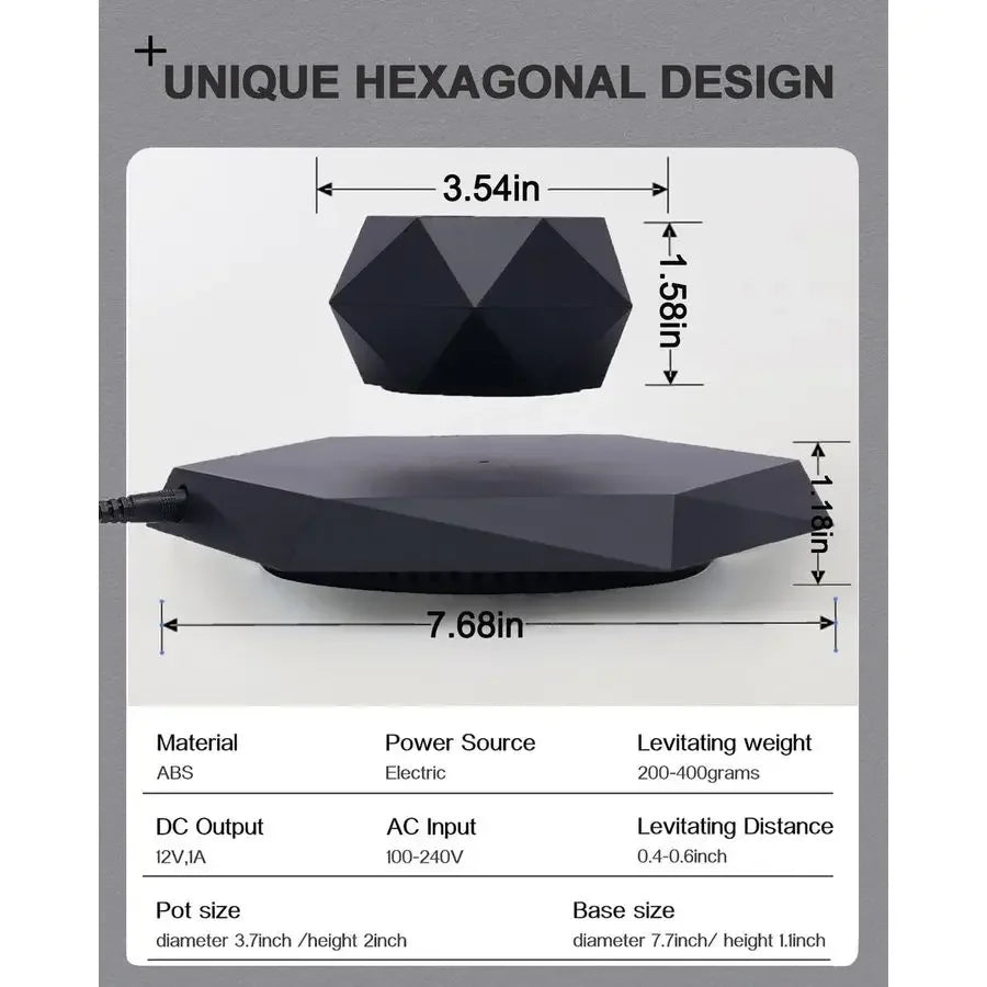 XMSJ Magnetic Floating Plant Pot for Air Bonsai Planter