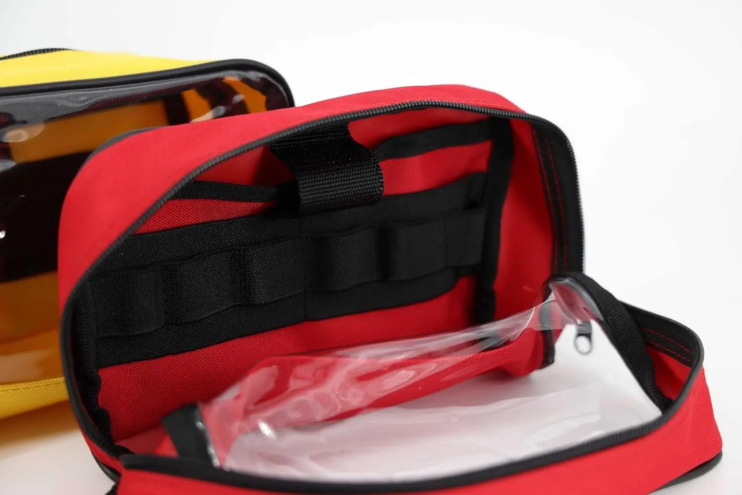 Color Coded First Aid Kit Pouches With Clear Window 4Pack