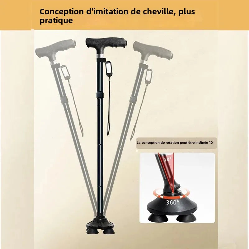 OIMG Outdoor Multifunction Telescopic Trekking Poles And Walking Cane