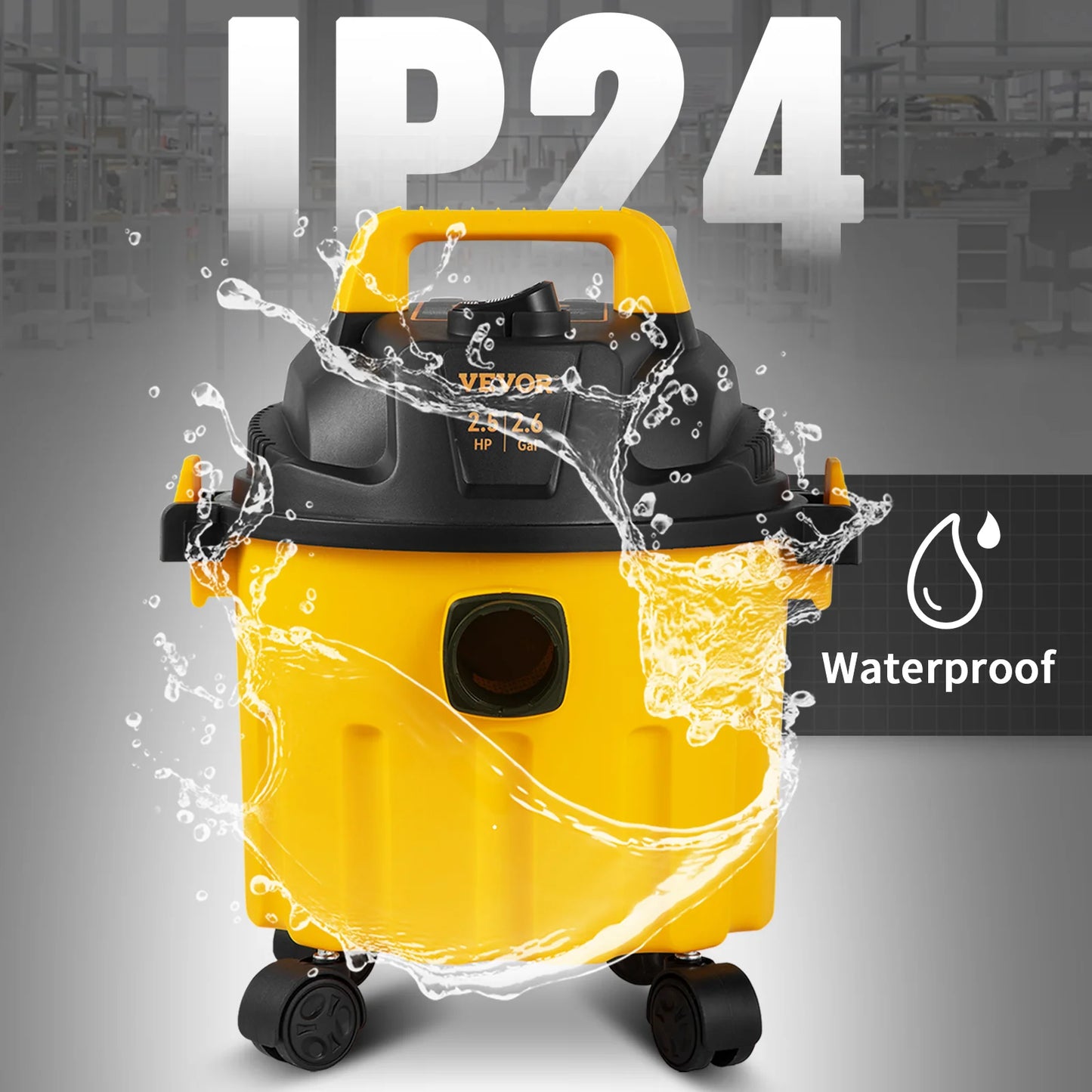SucceBuy Wet Dry Vac Portable Shop Vacuum With Blowing Function