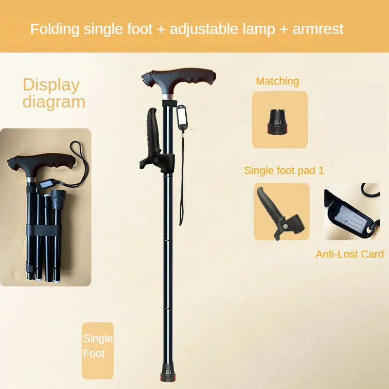 OIMG Outdoor Multifunction Telescopic Trekking Poles And Walking Cane