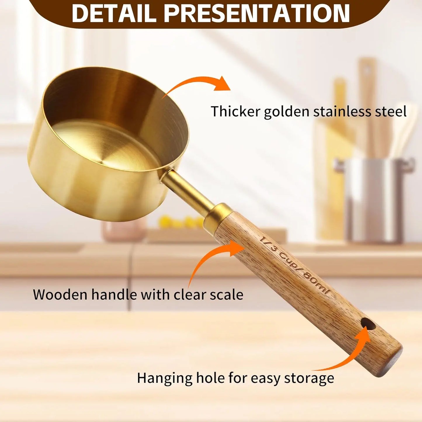 Stainless Steel Measuring Spoons And Cups Set With Leveler
