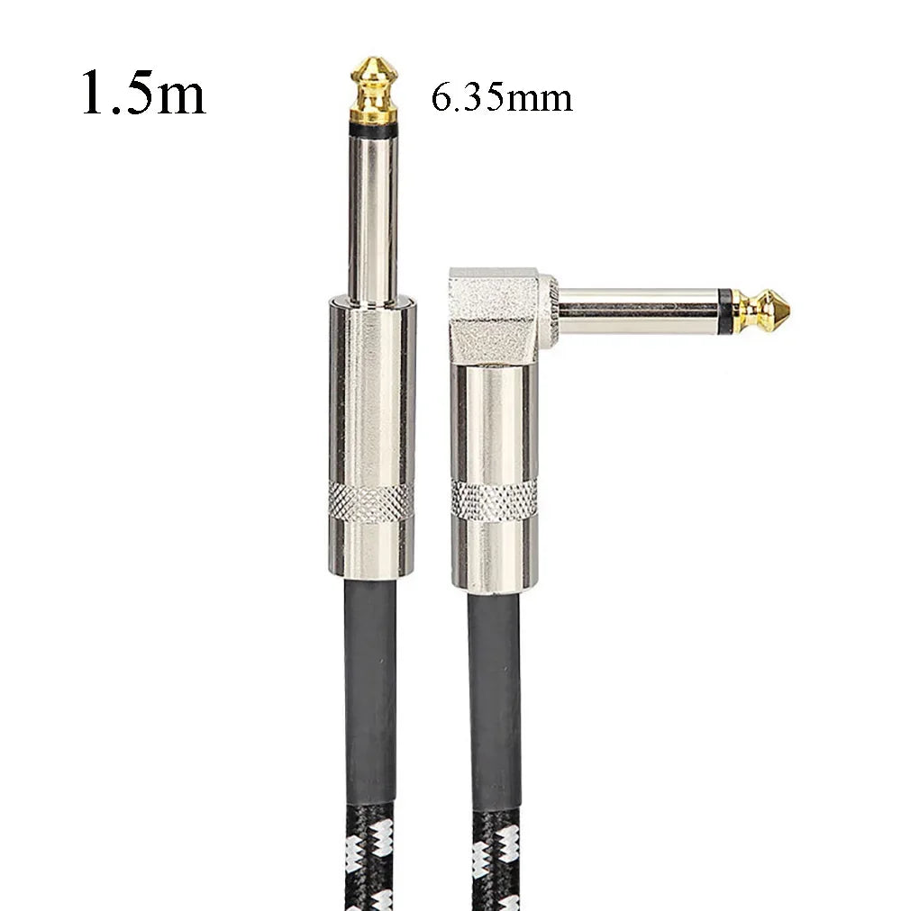 TRS Audio Cable Gold Plated Shielded Low Noise Guitar Bass