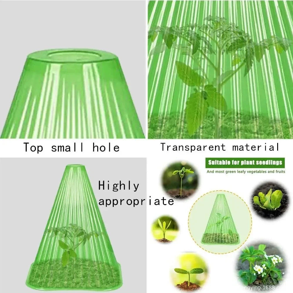 Plant Cloches Cover Reusable Snail Collar For Garden Protection